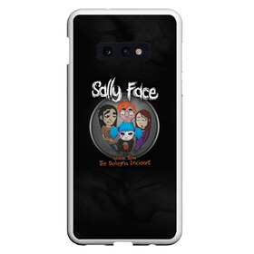 Чехол для Samsung S10E с принтом Sally Face , Силикон | Область печати: задняя сторона чехла, без боковых панелей | sally face | гизмо | девид | девочка | игра | лари | ларри | мальчик | маска | мрачная | на лице | пых | с протезом | сал | сали | салли | салли фейс | фейс | фэйс | эддисон | эшли