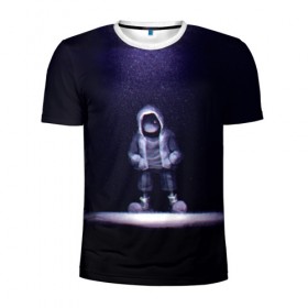 Мужская футболка 3D спортивная с принтом Санс , 100% полиэстер с улучшенными характеристиками | приталенный силуэт, круглая горловина, широкие плечи, сужается к линии бедра | game | sans | undertale | игра | санс