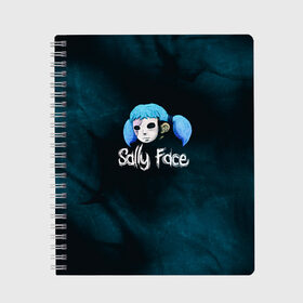 Тетрадь с принтом Sally Face , 100% бумага | 48 листов, плотность листов — 60 г/м2, плотность картонной обложки — 250 г/м2. Листы скреплены сбоку удобной пружинной спиралью. Уголки страниц и обложки скругленные. Цвет линий — светло-серый
 | sally face | гизмо | девид | девочка | игра | лари | ларри | мальчик | маска | мрачная | на лице | пых | с протезом | сал | сали | салли | салли фейс | фейс | фэйс | эддисон | эшли