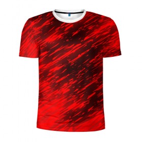 Мужская футболка 3D спортивная с принтом RED FIRE STORM , 100% полиэстер с улучшенными характеристиками | приталенный силуэт, круглая горловина, широкие плечи, сужается к линии бедра | bright | fire | heat | light | orange | wildfire | искры | огненный | огонь | оранжевый | пламя | пожар