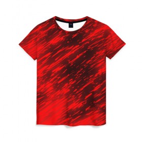 Женская футболка 3D с принтом RED FIRE STORM , 100% полиэфир ( синтетическое хлопкоподобное полотно) | прямой крой, круглый вырез горловины, длина до линии бедер | bright | fire | heat | light | orange | wildfire | искры | огненный | огонь | оранжевый | пламя | пожар