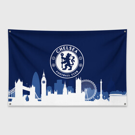 Флаг-баннер с принтом Челси , 100% полиэстер | размер 67 х 109 см, плотность ткани — 95 г/м2; по краям флага есть четыре люверса для крепления | blue is | chelsea | chelsea fc | ktbffh | the blues | апл | аристократы | клубная | лондон | пенсионеры | синие | фанатская | футбол | футбольная | футбольный клуб | футбольный клуб челси | челси