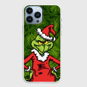 Чехол для iPhone 13 Pro Max с принтом Гринч ,  |  | Тематика изображения на принте: 2019 | елки | новогодний | новый год | рождество