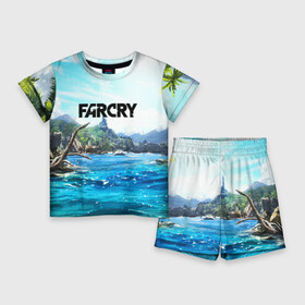 Детский костюм с шортами 3D с принтом FARCRY ,  |  | far cry | far cry 5 | far cry new dawn | farcry | fc 5 | fc5 | game | new dawn | игры | постапокалипсис | фар край | фар край 5
