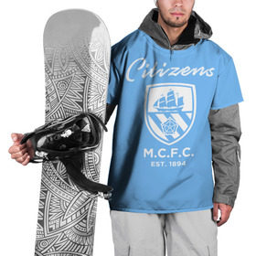 Накидка на куртку 3D с принтом Манчестер Сити , 100% полиэстер |  | Тематика изображения на принте: 