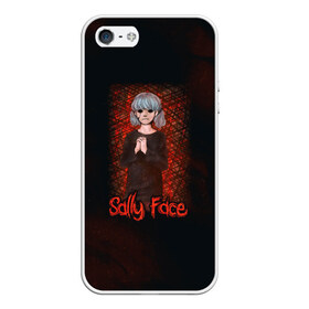 Чехол для iPhone 5/5S матовый с принтом Sally Face , Силикон | Область печати: задняя сторона чехла, без боковых панелей | sally face | гизмо | девид | девочка | игра | лари | ларри | мальчик | маска | мрачная | на лице | пых | с протезом | сал | сали | салли | салли фейс | фейс | фэйс | эддисон | эшли