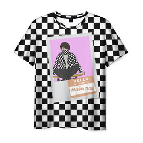 Мужская футболка 3D с принтом Френдзона Мэйклав , 100% полиэфир | прямой крой, круглый вырез горловины, длина до линии бедер | бойчик | группа | музыка | мультяшка | мэйклав | песни | подростки | поп панк | френдзона