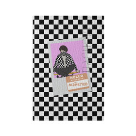 Обложка для паспорта матовая кожа с принтом Френдзона Мэйклав , натуральная матовая кожа | размер 19,3 х 13,7 см; прозрачные пластиковые крепления | бойчик | группа | музыка | мультяшка | мэйклав | песни | подростки | поп панк | френдзона