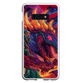 Чехол для Samsung S10E с принтом HyperBEAST , Силикон | Область печати: задняя сторона чехла, без боковых панелей |  warning |  ко |  оружие | автомат