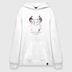 Худи SuperOversize хлопок с принтом Twenty one pilots , 70% хлопок, 30% полиэстер, мягкий начес внутри | карман-кенгуру, эластичная резинка на манжетах и по нижней кромке, двухслойный капюшон
 | 21 pilots | josh dun | music | rock | twenty one pilots | tyler joseph | джош дан | музыка | рок | тайлер джозеф