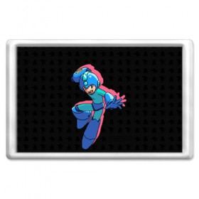 Магнит 45*70 с принтом Mega Man (pixel art) Black , Пластик | Размер: 78*52 мм; Размер печати: 70*45 | 8 bit | 8bit | art | dendy | famicom | game | games | japan | japanese | man | mega | mega man | megaman | nes | pixel | pixel art | pixelart | retro | video games | videogames