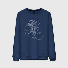Мужской свитшот хлопок с принтом Белая медуза векторный рисунок , 100% хлопок |  | art | medusa | vector | абстракция | вектор | медуза | щупальца