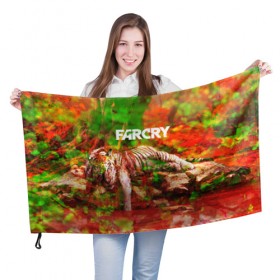 Флаг 3D с принтом FARCRY , 100% полиэстер | плотность ткани — 95 г/м2, размер — 67 х 109 см. Принт наносится с одной стороны | 