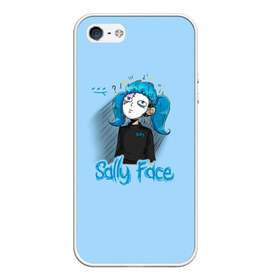 Чехол для iPhone 5/5S матовый с принтом Sally Face , Силикон | Область печати: задняя сторона чехла, без боковых панелей | sally face | гизмо | девид | девочка | игра | лари | ларри | мальчик | маска | мрачная | на лице | пых | с протезом | сал | сали | салли | салли фейс | фейс | фэйс | эддисон | эшли