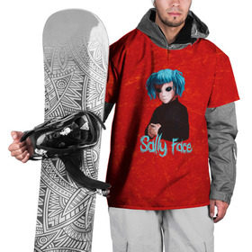 Накидка на куртку 3D с принтом Sally Face , 100% полиэстер |  | Тематика изображения на принте: sally face | гизмо | девид | девочка | игра | лари | ларри | мальчик | маска | мрачная | на лице | пых | с протезом | сал | сали | салли | салли фейс | фейс | фэйс | эддисон | эшли