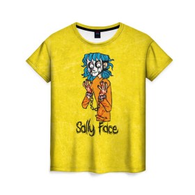Женская футболка 3D с принтом Sally Face , 100% полиэфир ( синтетическое хлопкоподобное полотно) | прямой крой, круглый вырез горловины, длина до линии бедер | sally face | гизмо | девид | девочка | игра | лари | ларри | мальчик | маска | мрачная | на лице | пых | с протезом | сал | сали | салли | салли фейс | фейс | фэйс | эддисон | эшли
