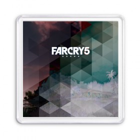 Магнит 55*55 с принтом FarCry polygon , Пластик | Размер: 65*65 мм; Размер печати: 55*55 мм | far cry | far cry 5 | far cry new dawn | far cry primal | farcry | fc 5 | fc5 | game | new dawn | primal | игры | постапокалипсис | фар край | фар край 5