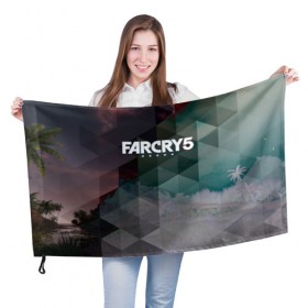 Флаг 3D с принтом FarCry polygon , 100% полиэстер | плотность ткани — 95 г/м2, размер — 67 х 109 см. Принт наносится с одной стороны | far cry | far cry 5 | far cry new dawn | far cry primal | farcry | fc 5 | fc5 | game | new dawn | primal | игры | постапокалипсис | фар край | фар край 5