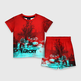 Детский костюм с шортами 3D с принтом FARCRY ,  |  | far cry | far cry 5 | far cry new dawn | far cry primal | farcry | fc 5 | fc5 | game | new dawn | primal | игры | постапокалипсис | фар край | фар край 5
