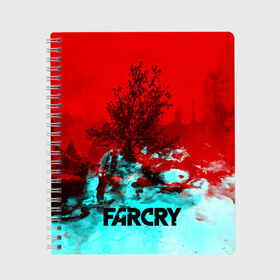 Тетрадь с принтом FARCRY , 100% бумага | 48 листов, плотность листов — 60 г/м2, плотность картонной обложки — 250 г/м2. Листы скреплены сбоку удобной пружинной спиралью. Уголки страниц и обложки скругленные. Цвет линий — светло-серый
 | far cry | far cry 5 | far cry new dawn | far cry primal | farcry | fc 5 | fc5 | game | new dawn | primal | игры | постапокалипсис | фар край | фар край 5