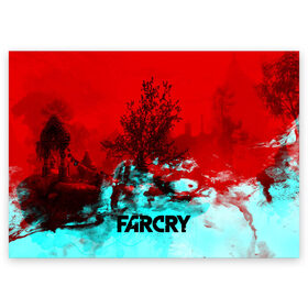 Поздравительная открытка с принтом FARCRY , 100% бумага | плотность бумаги 280 г/м2, матовая, на обратной стороне линовка и место для марки
 | far cry | far cry 5 | far cry new dawn | far cry primal | farcry | fc 5 | fc5 | game | new dawn | primal | игры | постапокалипсис | фар край | фар край 5