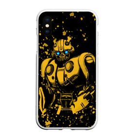 Чехол для iPhone XS Max матовый с принтом Bumblebee , Силикон | Область печати: задняя сторона чехла, без боковых панелей | kefer | volkswagen | автобот | бамблби | трансформатор | трансформаторы | шершень | шмель