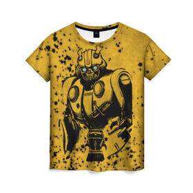 Женская футболка 3D с принтом Bumblebee , 100% полиэфир ( синтетическое хлопкоподобное полотно) | прямой крой, круглый вырез горловины, длина до линии бедер | kefer | volkswagen | автобот | бамблби | трансформатор | трансформаторы | шершень | шмель