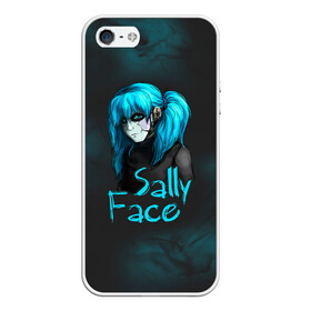 Чехол для iPhone 5/5S матовый с принтом Sally Face , Силикон | Область печати: задняя сторона чехла, без боковых панелей | sally face | гизмо | девид | девочка | игра | лари | ларри | мальчик | маска | мрачная | на лице | пых | с протезом | сал | сали | салли | салли фейс | фейс | фэйс | эддисон | эшли