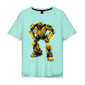 Мужская футболка хлопок Oversize с принтом Bumblebee , 100% хлопок | свободный крой, круглый ворот, “спинка” длиннее передней части | kefer | volkswagen | автобот | бамблби | трансформатор | трансформаторы | шершень | шмель