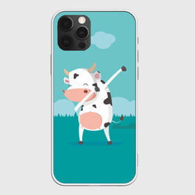 Чехол для iPhone 12 Pro Max с принтом DAB Корова , Силикон |  | dab | dabbing | даб | даббинг | корова | танец