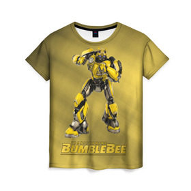 Женская футболка 3D с принтом Bumblebee -3- , 100% полиэфир ( синтетическое хлопкоподобное полотно) | прямой крой, круглый вырез горловины, длина до линии бедер | kefer | volkswagen | автобот | бамблби | трансформатор | трансформаторы | шершень | шмель