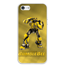 Чехол для iPhone 5/5S матовый с принтом Bumblebee -3- , Силикон | Область печати: задняя сторона чехла, без боковых панелей | Тематика изображения на принте: kefer | volkswagen | автобот | бамблби | трансформатор | трансформаторы | шершень | шмель