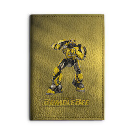 Обложка для автодокументов с принтом Bumblebee -3- , натуральная кожа |  размер 19,9*13 см; внутри 4 больших “конверта” для документов и один маленький отдел — туда идеально встанут права | kefer | volkswagen | автобот | бамблби | трансформатор | трансформаторы | шершень | шмель