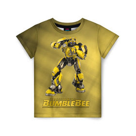Детская футболка 3D с принтом Bumblebee -3- , 100% гипоаллергенный полиэфир | прямой крой, круглый вырез горловины, длина до линии бедер, чуть спущенное плечо, ткань немного тянется | kefer | volkswagen | автобот | бамблби | трансформатор | трансформаторы | шершень | шмель