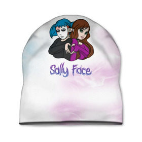 Шапка 3D с принтом Sally Face , 100% полиэстер | универсальный размер, печать по всей поверхности изделия | sally face | гизмо | девид | девочка | игра | лари | ларри | мальчик | маска | мрачная | на лице | пых | с протезом | сал | сали | салли | салли фейс | фейс | фэйс | эддисон | эшли