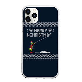 Чехол для iPhone 11 Pro матовый с принтом Гринч Вязаный , Силикон |  | вязаный свитер | вязка | новый год | рождество