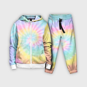 Детский костюм 3D с принтом Pastel Tie Dye ,  |  | tie dye | абстракция | краска | хиппи