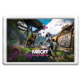 Магнит 45*70 с принтом FARCRY:NEW DAWN , Пластик | Размер: 78*52 мм; Размер печати: 70*45 | far cry | far cry 5 | far cry new dawn | far cry primal | farcry | fc 5 | fc5 | game | new dawn | primal | игры | постапокалипсис | фар край | фар край 5