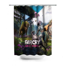 Штора 3D для ванной с принтом FARCRY:NEW DAWN , 100% полиэстер | плотность материала — 100 г/м2. Стандартный размер — 146 см х 180 см. По верхнему краю — пластиковые люверсы для креплений. В комплекте 10 пластиковых колец | far cry | far cry 5 | far cry new dawn | far cry primal | farcry | fc 5 | fc5 | game | new dawn | primal | игры | постапокалипсис | фар край | фар край 5