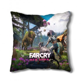 Подушка 3D с принтом FARCRY:NEW DAWN , наволочка – 100% полиэстер, наполнитель – холлофайбер (легкий наполнитель, не вызывает аллергию). | состоит из подушки и наволочки. Наволочка на молнии, легко снимается для стирки | far cry | far cry 5 | far cry new dawn | far cry primal | farcry | fc 5 | fc5 | game | new dawn | primal | игры | постапокалипсис | фар край | фар край 5