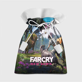 Подарочный 3D мешок с принтом FARCRY:NEW DAWN , 100% полиэстер | Размер: 29*39 см | Тематика изображения на принте: far cry | far cry 5 | far cry new dawn | far cry primal | farcry | fc 5 | fc5 | game | new dawn | primal | игры | постапокалипсис | фар край | фар край 5