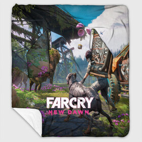 Плед с рукавами с принтом FARCRYNEW DAWN , 100% полиэстер | Закругленные углы, все края обработаны. Ткань не мнется и не растягивается. Размер 170*145 | far cry | far cry 5 | far cry new dawn | far cry primal | farcry | fc 5 | fc5 | game | new dawn | primal | игры | постапокалипсис | фар край | фар край 5