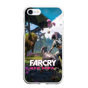 Чехол для iPhone 7/8 матовый с принтом FARCRYNEW DAWN , Силикон | Область печати: задняя сторона чехла, без боковых панелей | far cry | far cry 5 | far cry new dawn | far cry primal | farcry | fc 5 | fc5 | game | new dawn | primal | игры | постапокалипсис | фар край | фар край 5