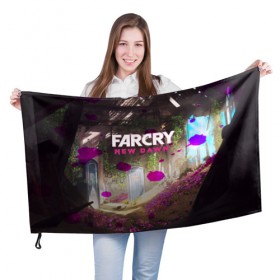 Флаг 3D с принтом FARCRY NEW DAWN , 100% полиэстер | плотность ткани — 95 г/м2, размер — 67 х 109 см. Принт наносится с одной стороны | 