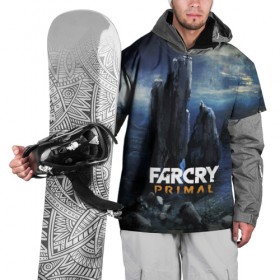 Накидка на куртку 3D с принтом FarCry primal , 100% полиэстер |  | Тематика изображения на принте: 