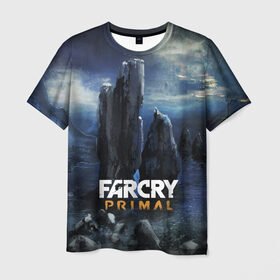 Мужская футболка 3D с принтом FarCry primal , 100% полиэфир | прямой крой, круглый вырез горловины, длина до линии бедер | 