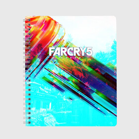 Тетрадь с принтом FARCRY EXCLUSIVE , 100% бумага | 48 листов, плотность листов — 60 г/м2, плотность картонной обложки — 250 г/м2. Листы скреплены сбоку удобной пружинной спиралью. Уголки страниц и обложки скругленные. Цвет линий — светло-серый
 | Тематика изображения на принте: far cry | far cry 5 | far cry new dawn | far cry primal | farcry | fc 5 | fc5 | game | new dawn | primal | игры | постапокалипсис | фар край | фар край 5
