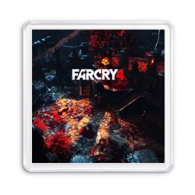 Магнит 55*55 с принтом FARCRY4 , Пластик | Размер: 65*65 мм; Размер печати: 55*55 мм | Тематика изображения на принте: 