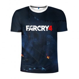 Мужская футболка 3D спортивная с принтом FARCRY4 , 100% полиэстер с улучшенными характеристиками | приталенный силуэт, круглая горловина, широкие плечи, сужается к линии бедра | 