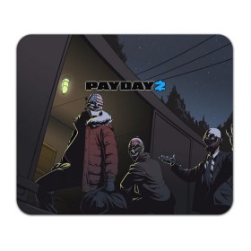 Коврик прямоугольный с принтом Payday 2 , натуральный каучук | размер 230 х 185 мм; запечатка лицевой стороны | Тематика изображения на принте: 